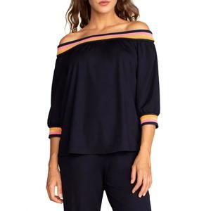 NEW TRINA TURK beach top in navy
